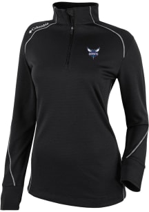 Columbia Charlotte Hornets Womens Black Heat Seal Omni Wick Shotgun 2.0 Qtr Zip