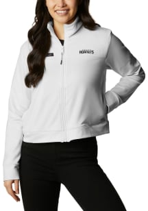 Columbia Charlotte Hornets Womens Grey Heat Seal River Fleece Long Sleeve Full Zip Jacket