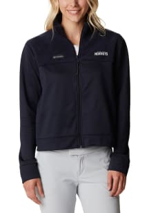 Columbia Charlotte Hornets Womens Black Heat Seal River Fleece Long Sleeve Full Zip Jacket