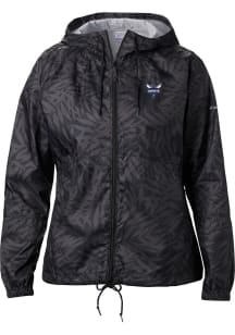 Columbia Charlotte Hornets Womens Black Heat Seal Flash Forward Light Weight Jacket