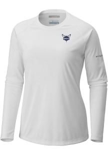 Columbia Charlotte Hornets Womens White Heat Seal Tidal LS Tee