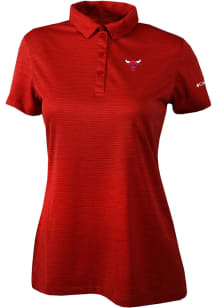 Columbia Chicago Bulls Womens Red Heat Seal Set II Short Sleeve Polo Shirt