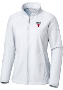 Columbia Chicago Bulls Womens Grey Heat Seal Kruser Ridge Light Weight Jacket