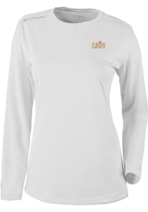 Columbia Cleveland Cavaliers Womens White Heat Seal Omni Wick Shot Gun Long Sleeve T-Shirt