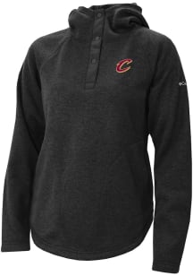 Columbia Cleveland Cavaliers Womens Black Heat Seal Sweater Weather Pullover Hooded Sweatshirt