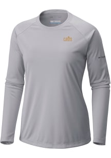 Columbia Cleveland Cavaliers Womens Grey Heat Seal Tidal LS Tee