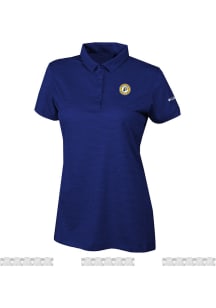 Columbia Indiana Pacers Womens Navy Blue Heat Seal Set II Short Sleeve Polo Shirt