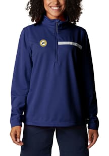 Columbia Indiana Pacers Womens Navy Blue Heat Seal Skiff Guide Fleece Qtr Zip