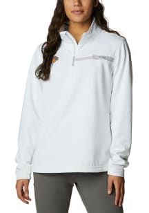 Columbia New York Knicks Womens White Heat Seal Skiff Guide Fleece Qtr Zip