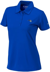 Columbia Orlando Magic Womens Blue Heat Seal Birdie Polo Short Sleeve Polo Shirt