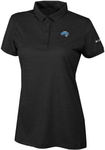 Columbia Orlando Magic Womens Black Heat Seal Set II Short Sleeve Polo Shirt