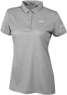Columbia Phoenix Suns Womens Grey Heat Seal Set II Short Sleeve Polo Shirt