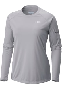 Columbia Phoenix Suns Womens Grey Heat Seal Tidal LS Tee