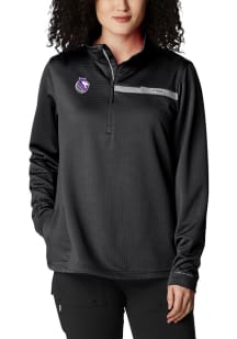 Columbia Sacramento Kings Womens Black Heat Seal Skiff Guide Fleece Qtr Zip