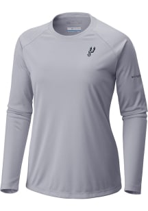 Columbia San Antonio Spurs Womens Grey Heat Seal Tidal LS Tee