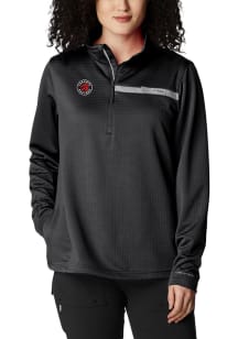 Columbia Toronto Raptors Womens Black Heat Seal Skiff Guide Fleece Qtr Zip