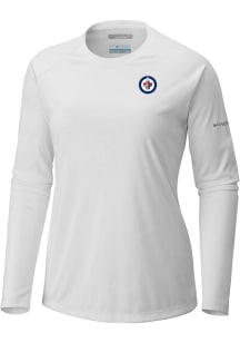 Columbia Winnipeg Jets Womens White Heat Seal Tidal LS Tee
