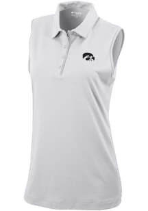 Columbia Iowa Hawkeyes Womens White Heat Seal Tend the Ball Tank Top