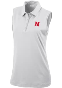 Columbia Nebraska Cornhuskers Womens White Heat Seal Tend the Ball Tank Top