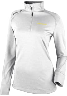 Columbia Oregon Ducks Womens White Heat Seal Omni Wick Shotgun 2.0 Qtr Zip