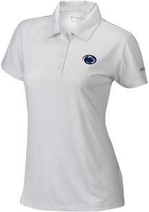 Columbia Penn State Nittany Lions Womens White Heat Seal Birdie Polo Short Sleeve Polo Shirt