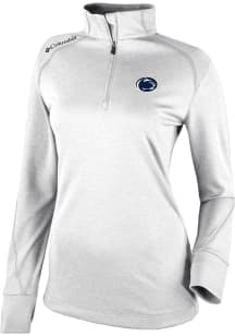 Columbia Penn State Nittany Lions Womens White Heat Seal Omni Wick Shotgun 2.0 Qtr Zip
