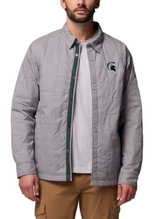 Columbia Michigan State Spartans Mens Grey Campus Roam Medium Weight Jacket