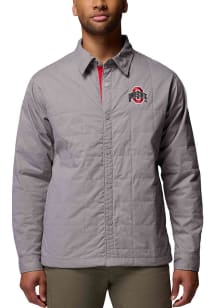 Columbia Ohio State Buckeyes Mens Grey Campus Roam Medium Weight Jacket
