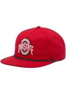 Columbia Ohio State Buckeyes Red PFG Back Tack Snapback Mens Snapback Hat