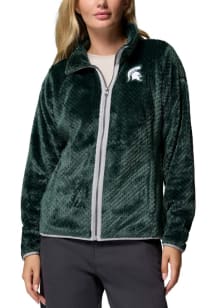 Columbia Michigan State Spartans Womens Green Fire Side II Light Weight Jacket