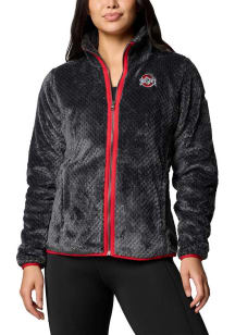 Columbia Ohio State Buckeyes Womens Black Fire Side II Light Weight Jacket