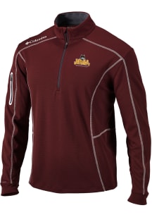Columbia Loyola Ramblers Mens Maroon Shotgun Long Sleeve Qtr Zip Pullover