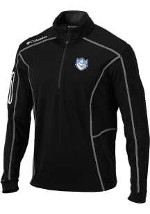 Columbia Saint Louis Billikens Mens Black Shotgun Long Sleeve Qtr Zip Pullover
