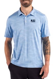 Cutter and Buck Jackson State Tigers Mens Light Blue Camo Print Short Sleeve Polo