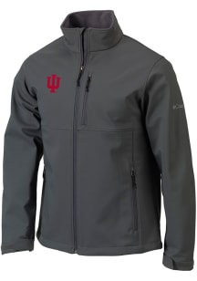 Mens Indiana Hoosiers Columbia Mens Ascender Heavyweight Jacket - Charcoal