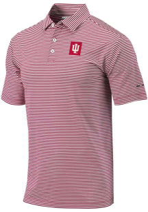 Columbia Indiana Hoosiers Mens Red Club Invite Short Sleeve Polo