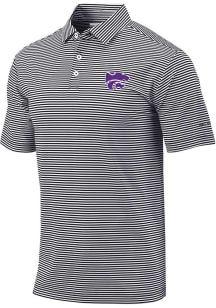 Columbia K-State Wildcats Mens Black Club Invite Short Sleeve Polo
