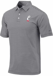 Columbia Cincinnati Bearcats Mens Black Club Invite Short Sleeve Polo