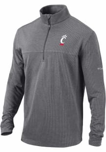 Columbia Cincinnati Bearcats Mens Black Soar Long Sleeve Qtr Zip Pullover