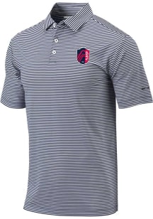 Columbia St Louis City SC Mens Navy Blue Club Invite Short Sleeve Polo