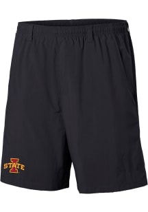 Columbia Iowa State Cyclones Mens Black Heat Seal Backcast Shorts