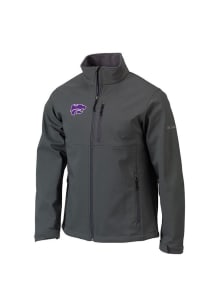 Mens K-State Wildcats Columbia Mens Ascender II Heavyweight Jacket - Charcoal