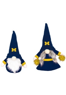 Michigan Wolverines Plush Gnome Ornament - Navy Blue