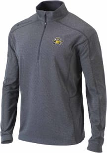 Columbia Northern Kentucky Norse Mens Grey Shotgun Long Sleeve Qtr Zip Pullover