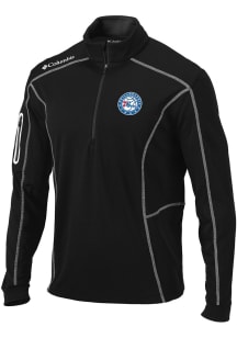 Columbia Philadelphia 76ers Mens Black Shotgun Long Sleeve Qtr Zip Pullover