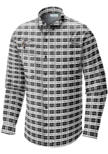 Columbia Philadelphia Eagles Mens Black Slack Tide Camp Long Sleeve Dress Shirt