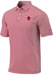 Columbia Chicago Bulls Mens Red Heat Seal Omni-Wick Club Invite Short Sleeve Polo