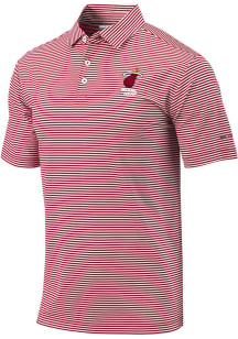 Columbia Miami Heat Mens Red Heat Seal Omni-Wick Club Invite Short Sleeve Polo