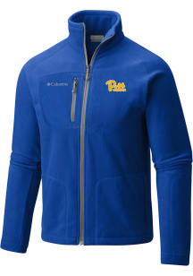 Columbia Pitt Panthers Mens Blue Fast Trek II Fleece Medium Weight Jacket