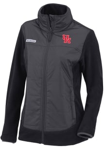 Columbia Houston Cougars Womens Black Heat Seal Basin Butte Fleece Medium Weight Jacket